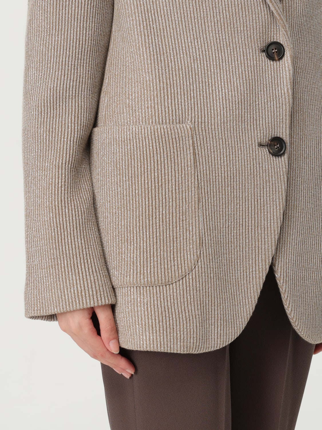 BRUNELLO CUCINELLI CHAQUETA: Chaqueta mujer Brunello Cucinelli, Marrón - Img 5