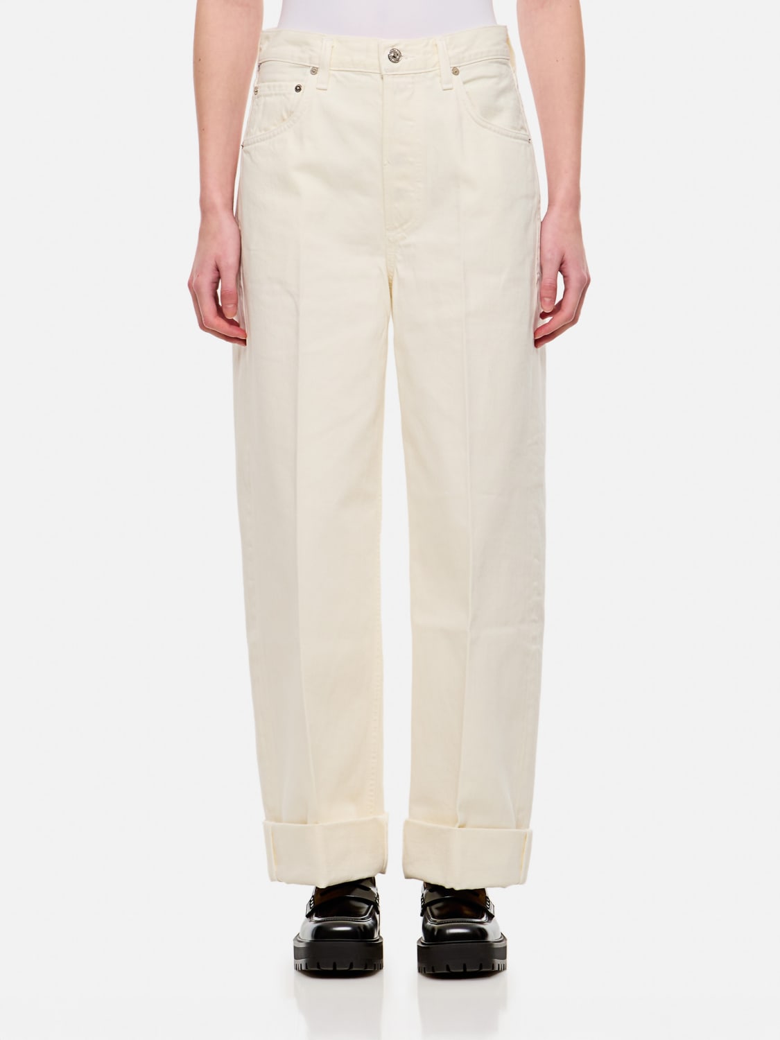 CITIZENS OF HUMANITY JEANS: Jeans boyfriend Citizens Of Humanity, Bianco - Img 1