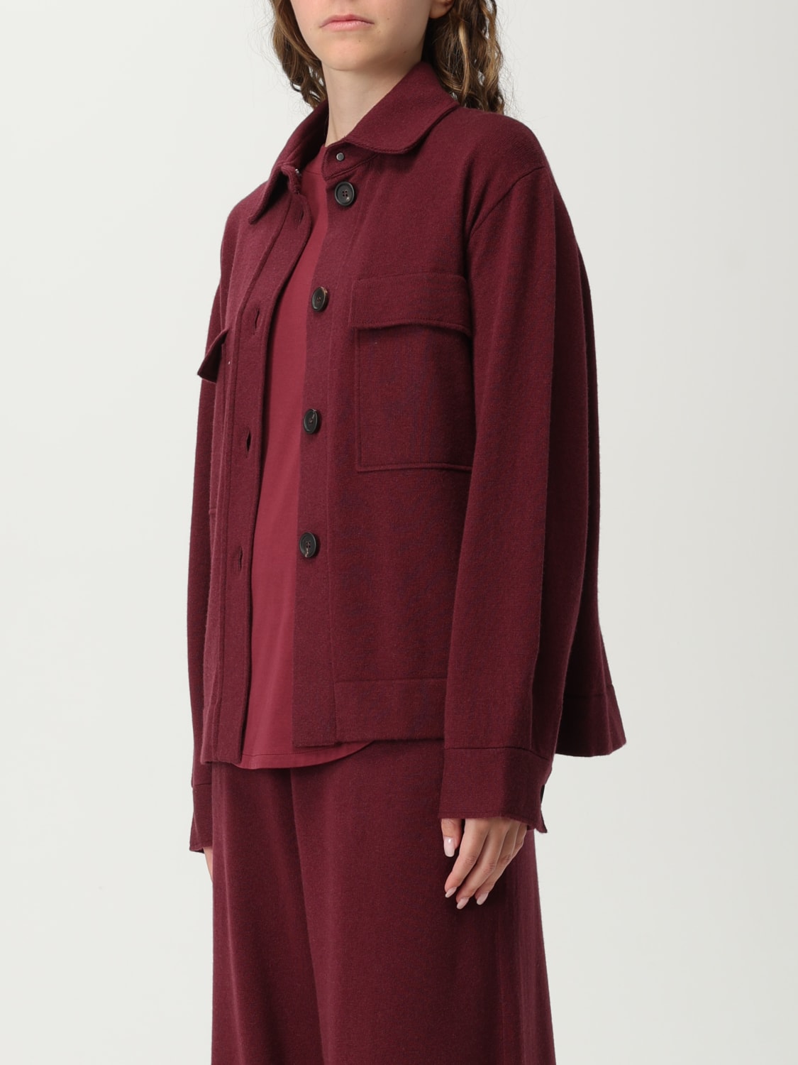 BRUNELLO CUCINELLI VESTE: Veste femme Brunello Cucinelli, Amarante - Img 4