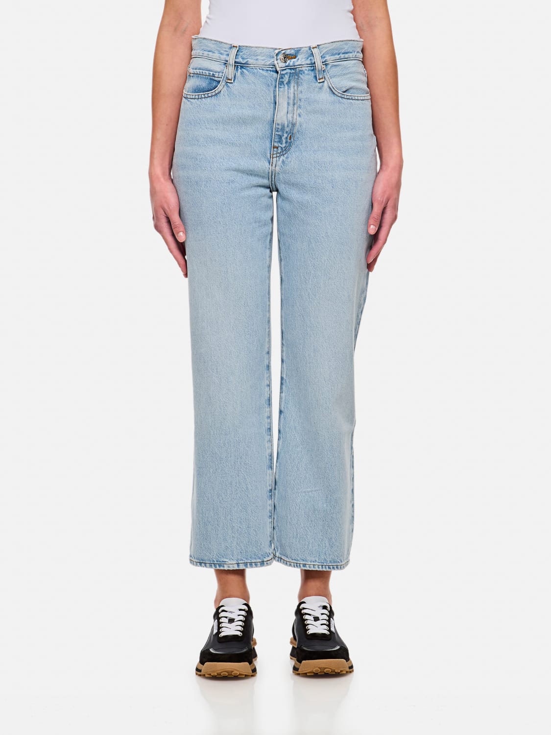 デニム・ジーパン FRAME Woman Jeans Gnawed Blue LJNC105 WLMT FRAME: Jeans woman - Gnawed Blue | Frame jeans LJNC105