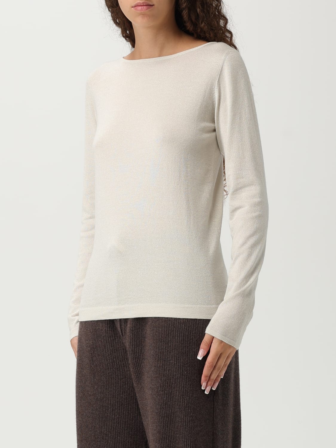 BRUNELLO CUCINELLI PULLOVER: Top damen Brunello Cucinelli, Weiß - Img 4