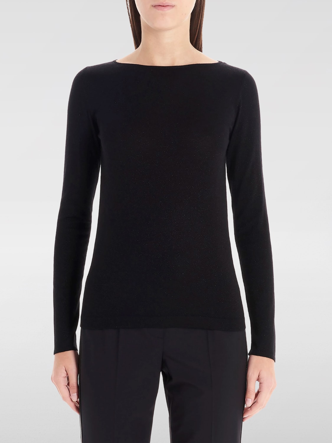 BRUNELLO CUCINELLI SWEATER: Top woman Brunello Cucinelli, Black - Img 1