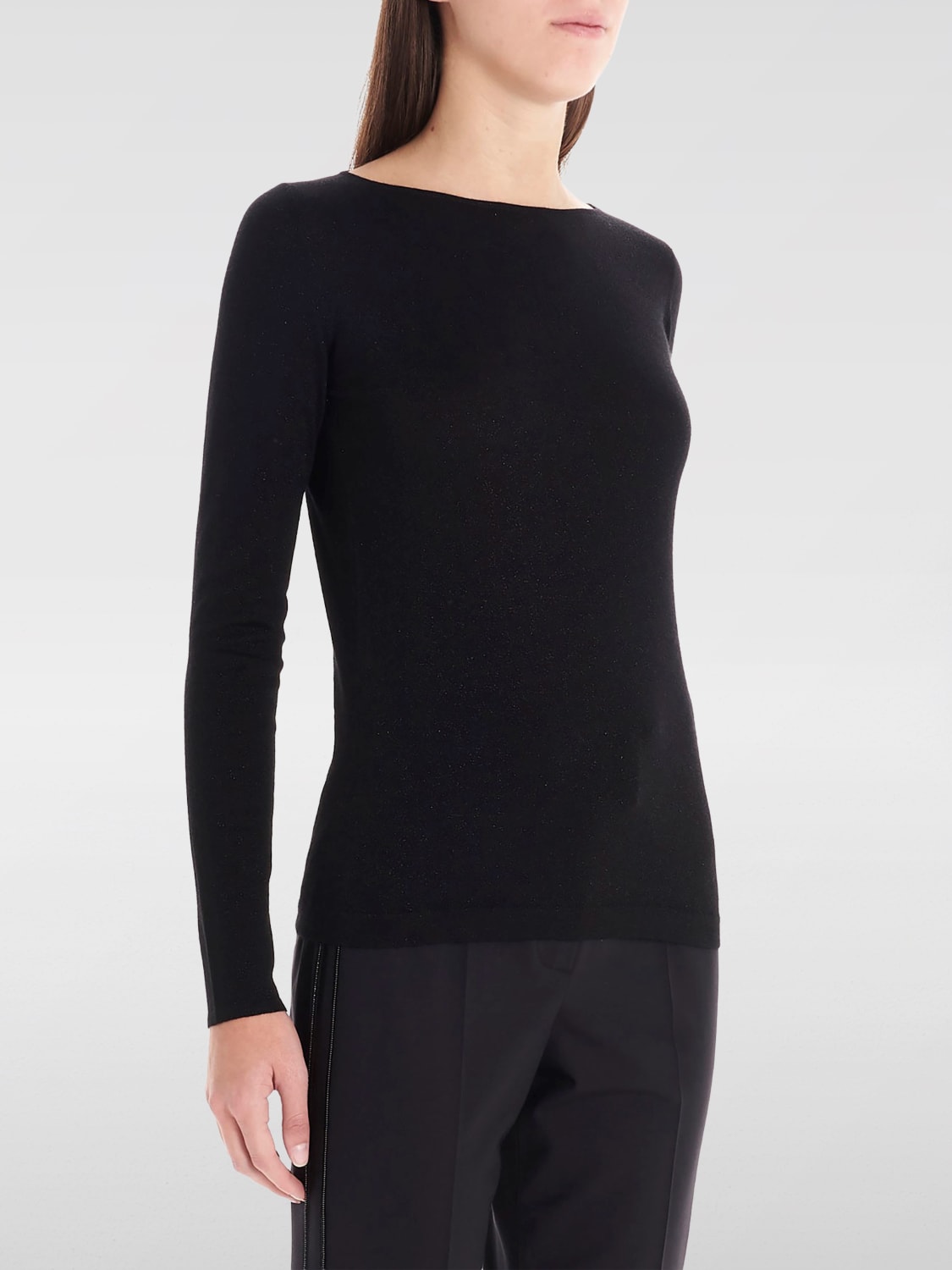 BRUNELLO CUCINELLI SWEATER: Top woman Brunello Cucinelli, Black - Img 3