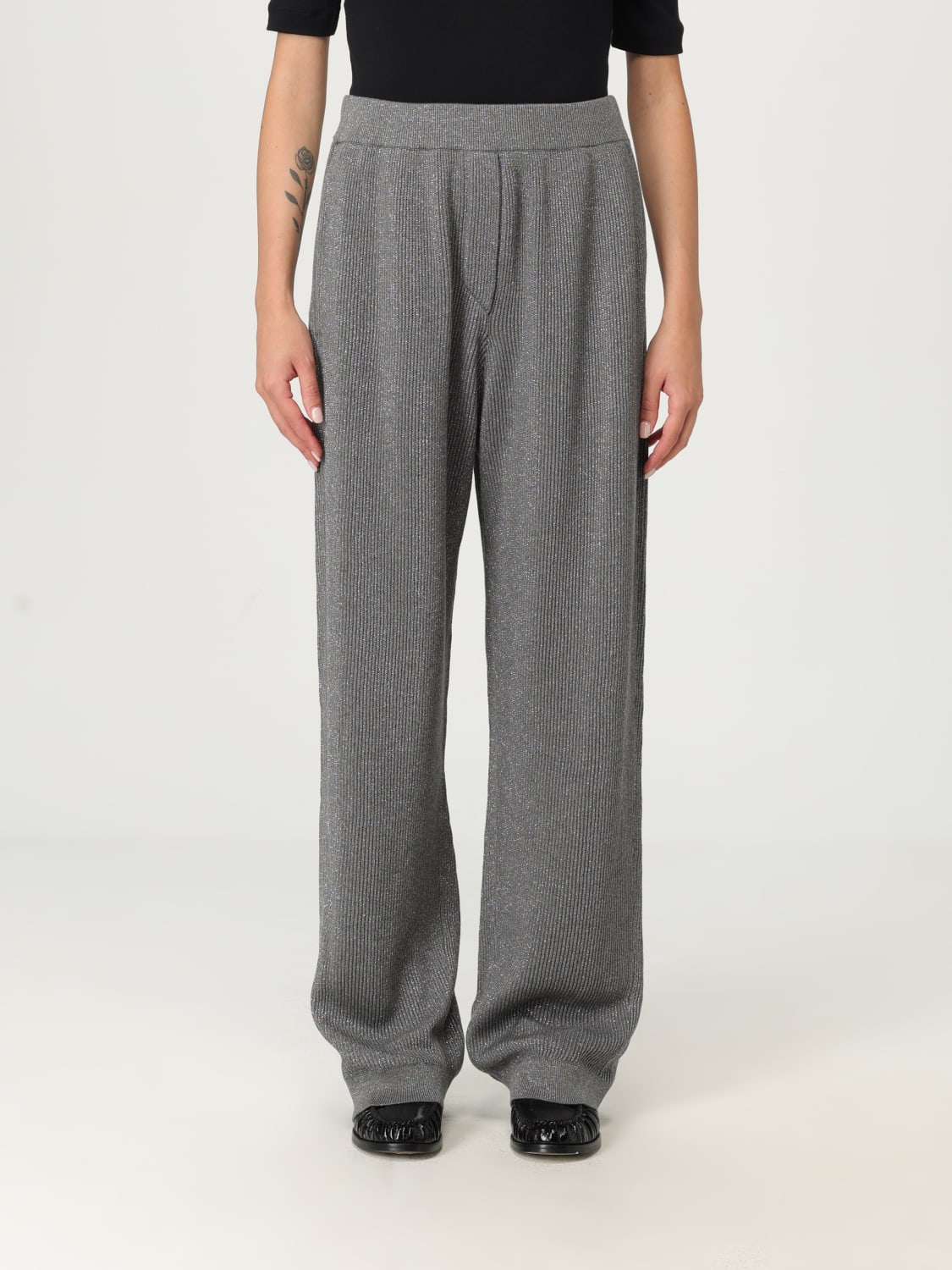 BRUNELLO CUCINELLI PANTS: Pants woman Brunello Cucinelli, Grey - Img 1
