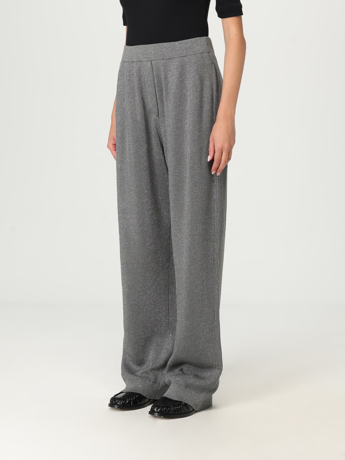 BRUNELLO CUCINELLI PANTS: Pants woman Brunello Cucinelli, Grey - Img 4