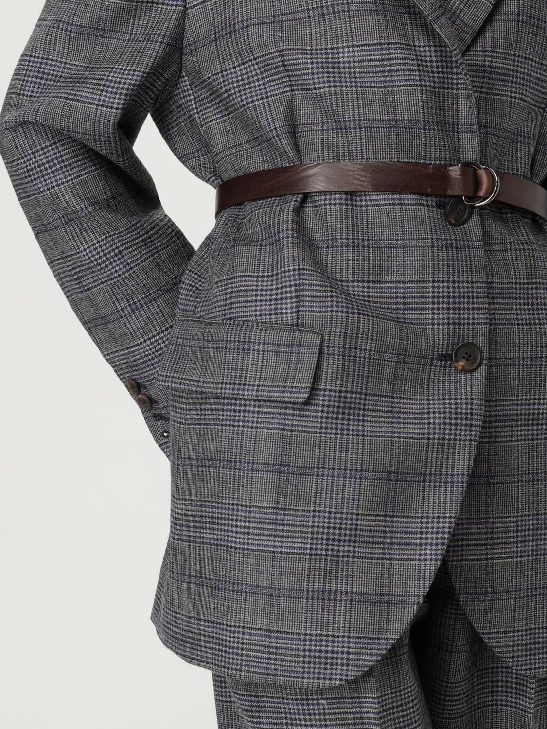 BRUNELLO CUCINELLI JACKET: Jacket woman Brunello Cucinelli, Blue - Img 5