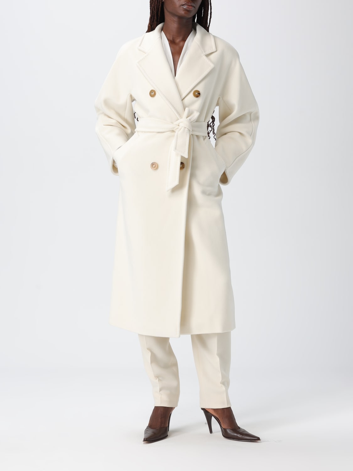 MAX MARA ABRIGO: Abrigo mujer Max Mara, Blanco - Img 2