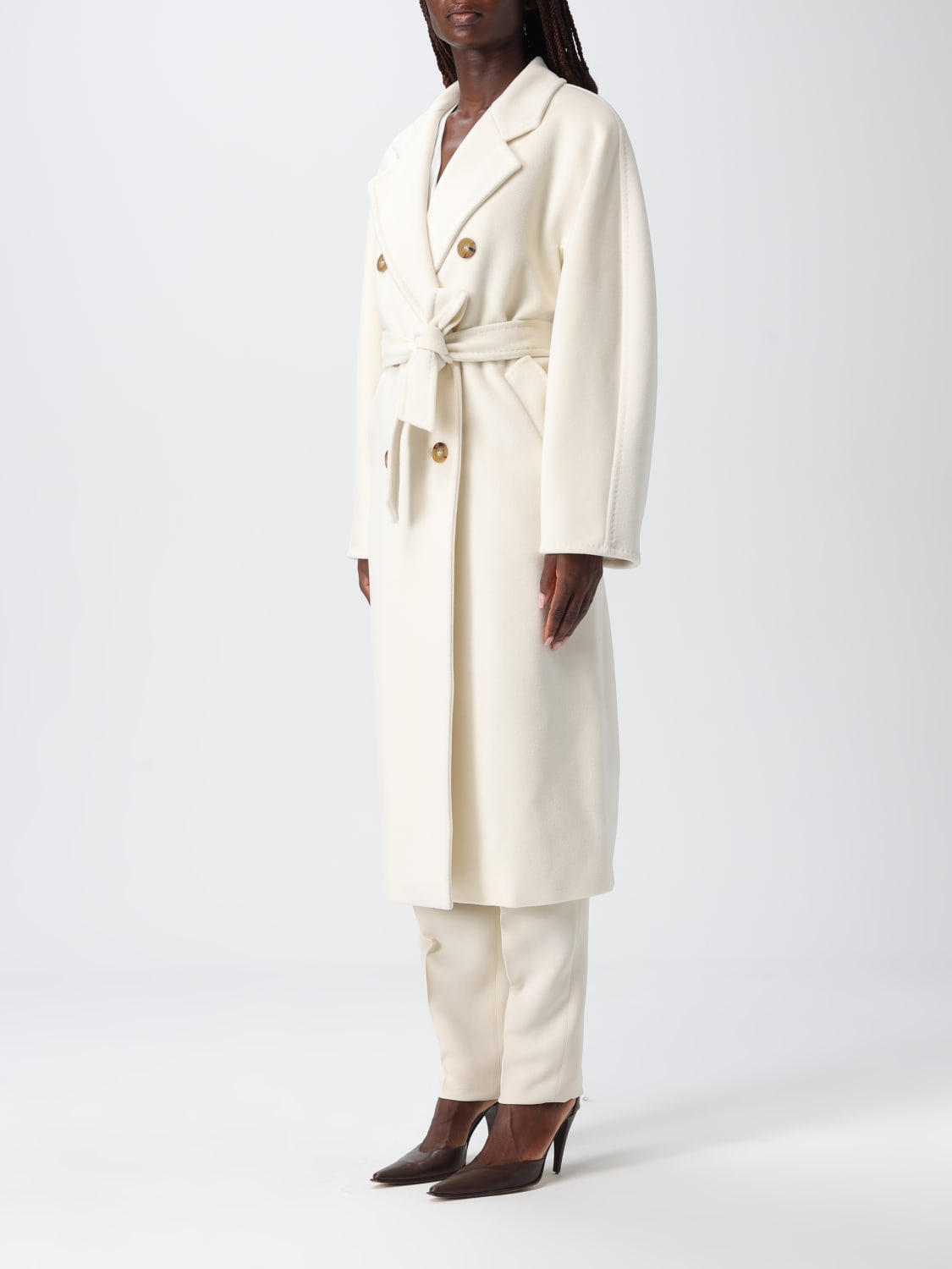 MAX MARA ABRIGO: Abrigo mujer Max Mara, Blanco - Img 4