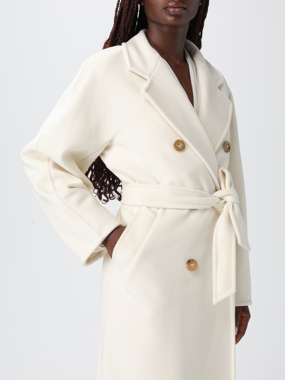 MAX MARA ABRIGO: Abrigo mujer Max Mara, Blanco - Img 5