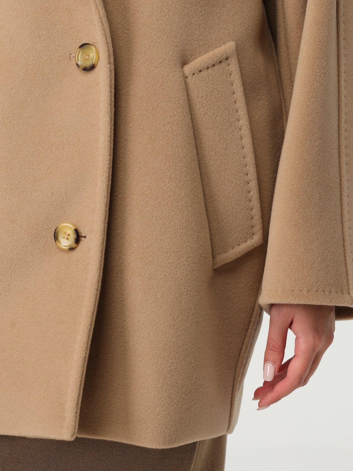 MAX MARA MANTEL: Jacke damen Max Mara, Camel - Img 5