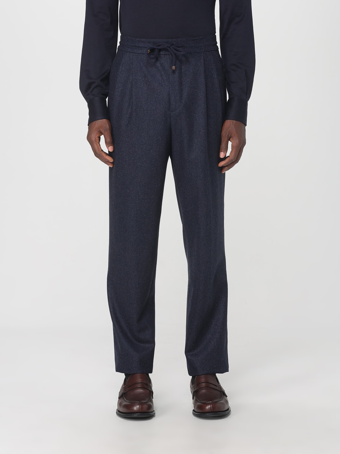 BRUNELLO CUCINELLI PANTS: Pants men Brunello Cucinelli, Blue - Img 1