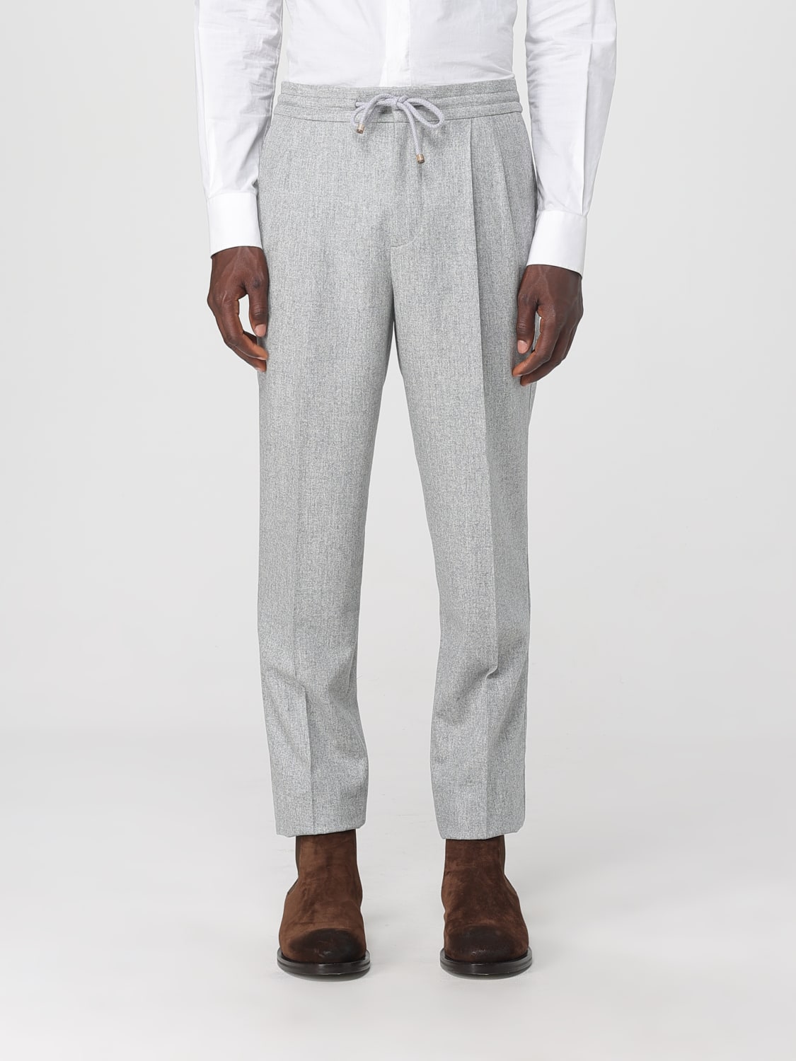 BRUNELLO CUCINELLI PANTALONES: Pantalón hombre Brunello Cucinelli, Gris - Img 1