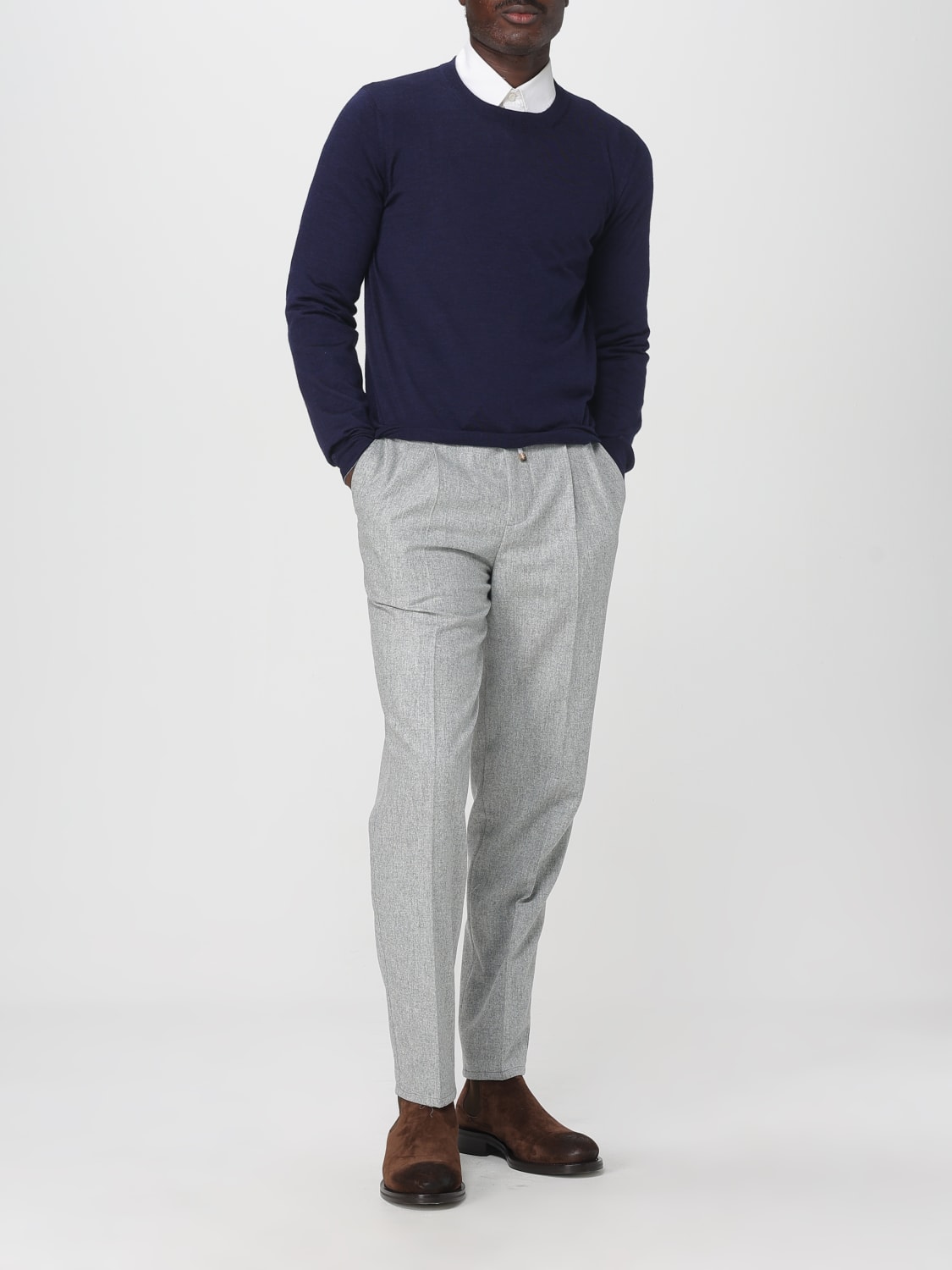 BRUNELLO CUCINELLI PANTALONES: Pantalón hombre Brunello Cucinelli, Gris - Img 2
