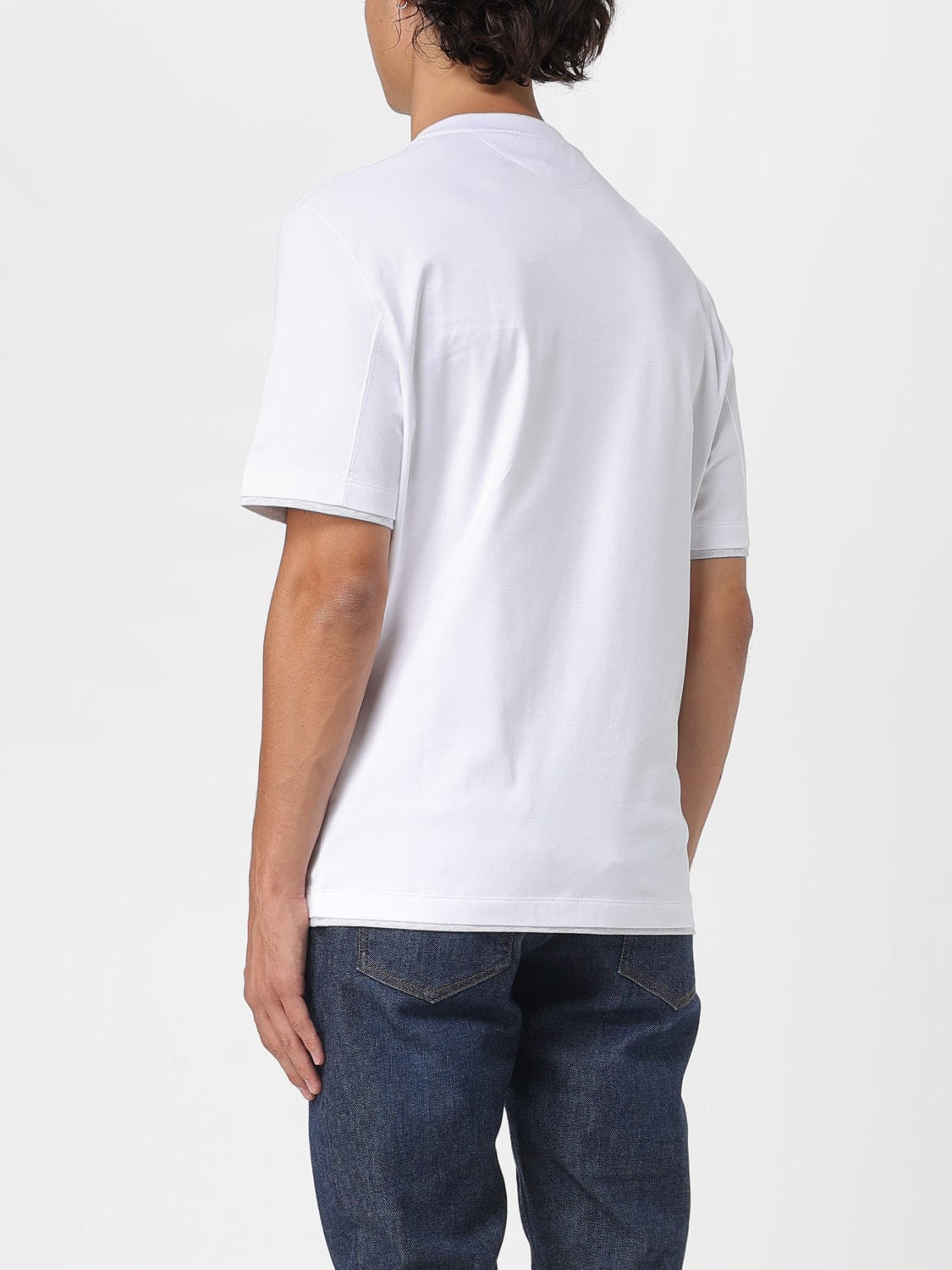 BRUNELLO CUCINELLI T-SHIRT: T-shirt men Brunello Cucinelli, White - Img 3