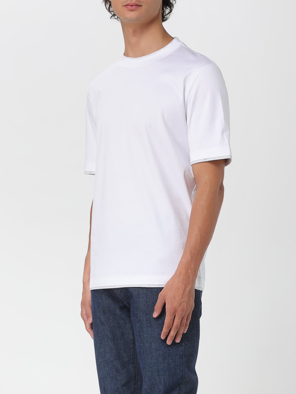 BRUNELLO CUCINELLI T-SHIRT: T-shirt men Brunello Cucinelli, White - Img 4