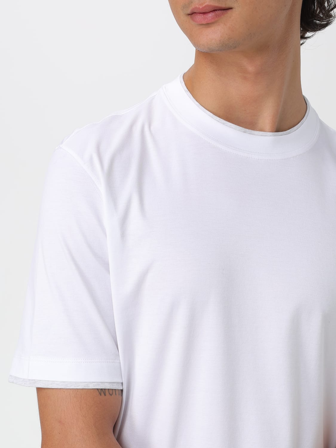BRUNELLO CUCINELLI T-SHIRT: T-shirt men Brunello Cucinelli, White - Img 5
