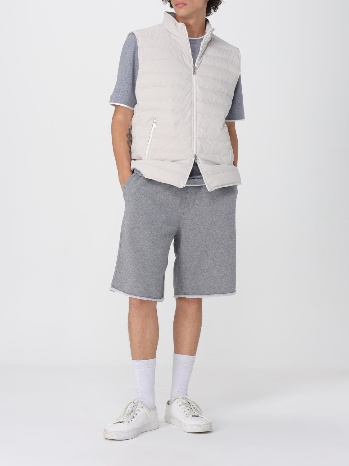 BRUNELLO CUCINELLI T-SHIRT: T-shirt men Brunello Cucinelli, Grey - Img 2