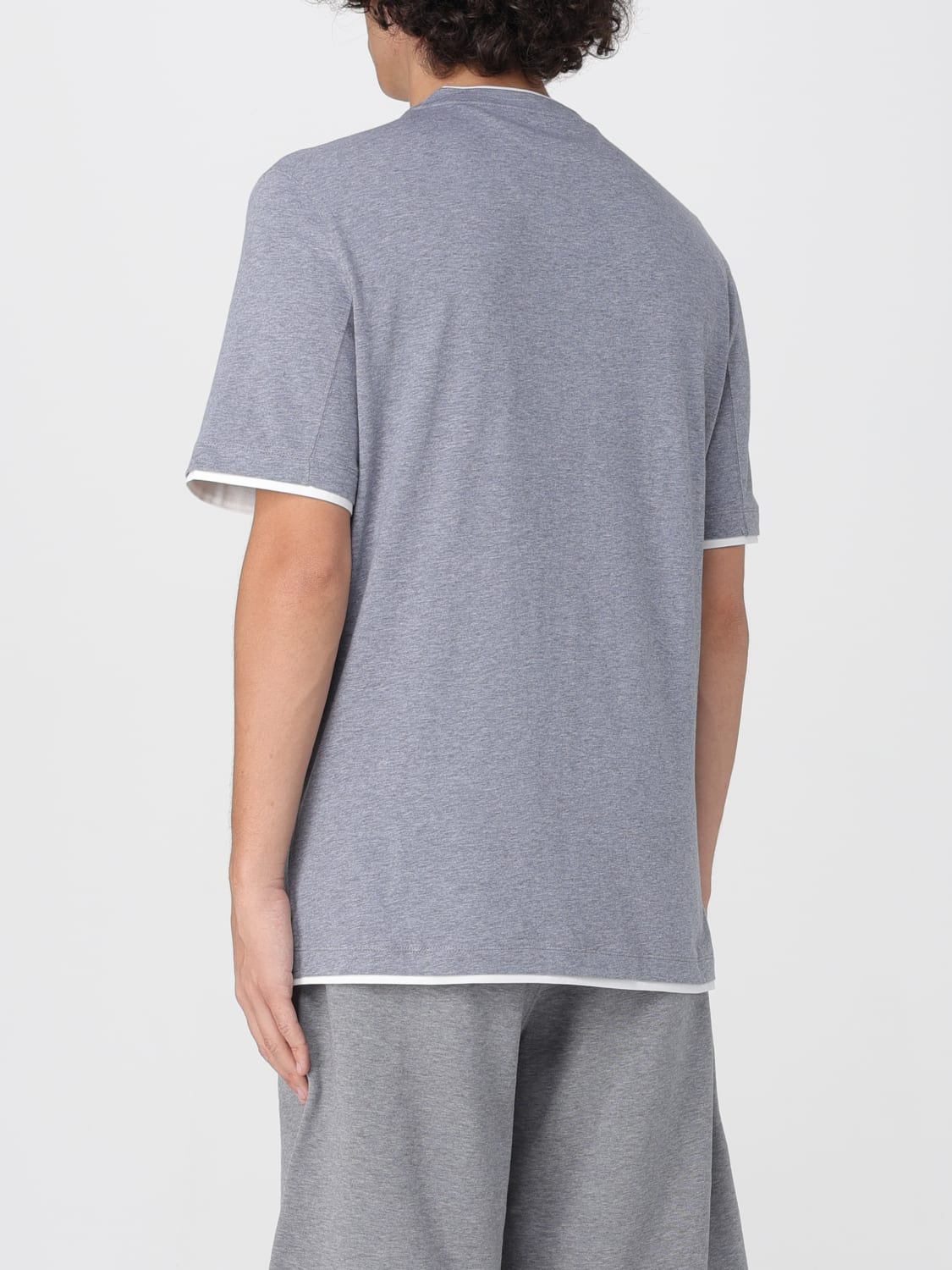 BRUNELLO CUCINELLI T-SHIRT: T-shirt men Brunello Cucinelli, Grey - Img 3