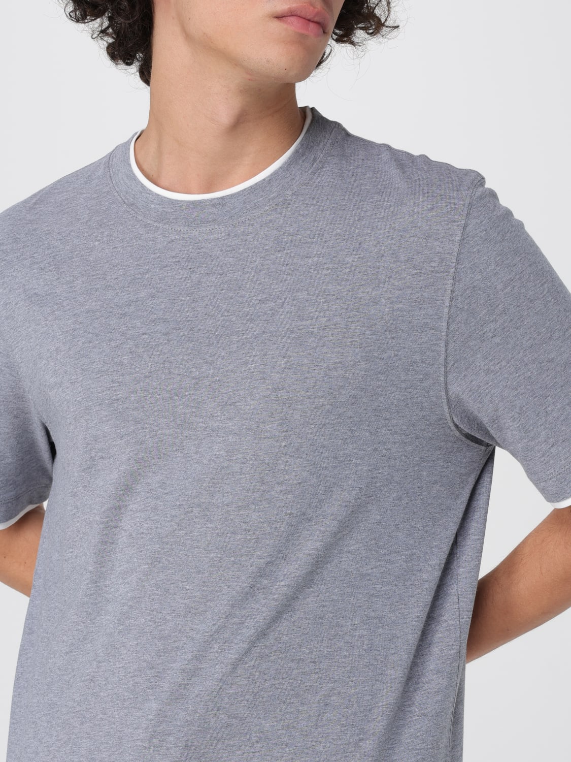 BRUNELLO CUCINELLI T-SHIRT: T-shirt men Brunello Cucinelli, Grey - Img 5