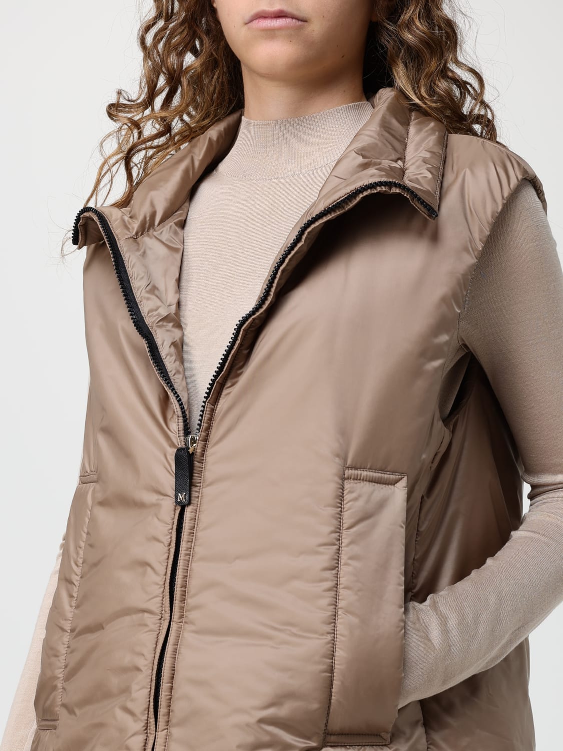 MAX MARA THE CUBE GILET: Veste femme Max Mara The Cube, Miel - Img 4