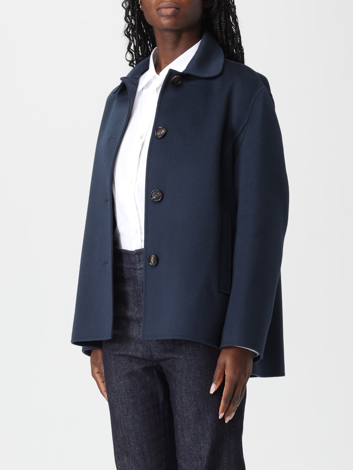 'S MAX MARA JACKET: Jacket woman 's Max Mara, Blue - Img 3