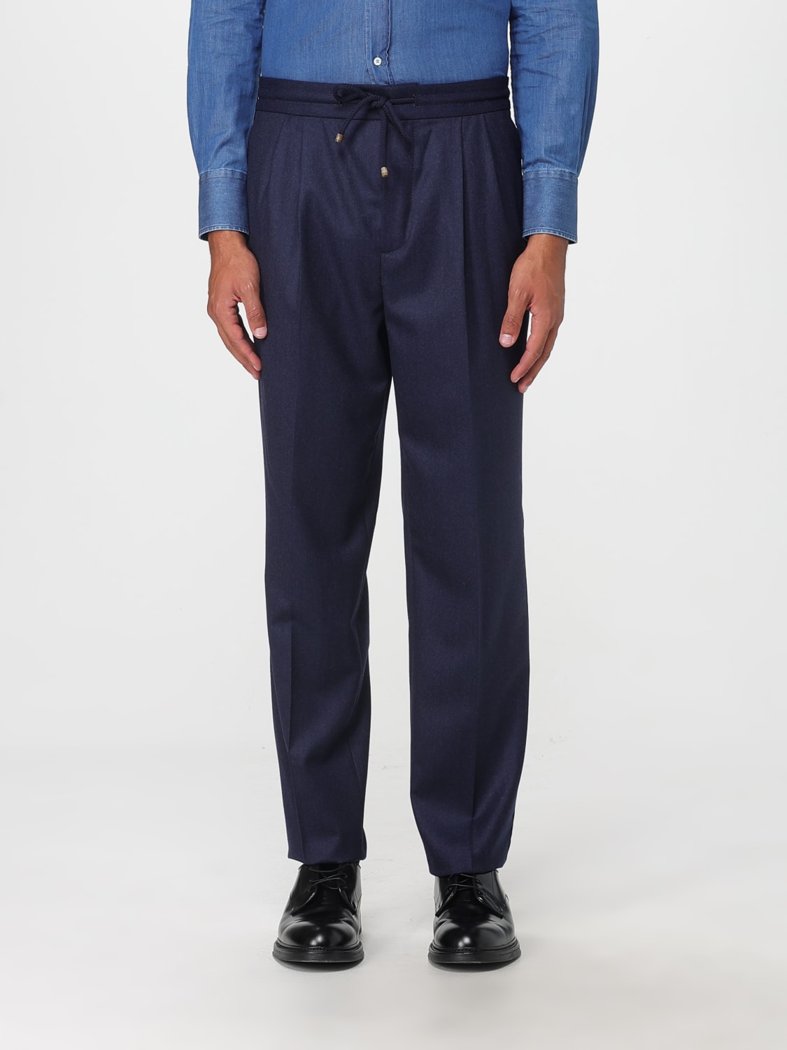 BRUNELLO CUCINELLI PANTS: Pants men Brunello Cucinelli, Blue - Img 1
