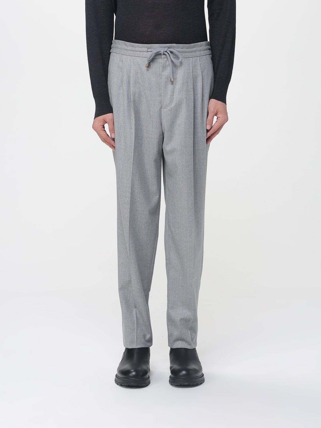 BRUNELLO CUCINELLI PANTS: Pants men Brunello Cucinelli, Grey 1 - Img 1
