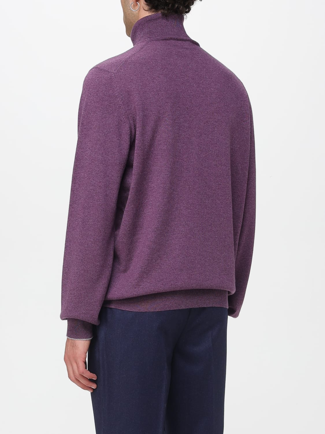 BRUNELLO CUCINELLI SWEATER: Sweater men Brunello Cucinelli, Violet - Img 3