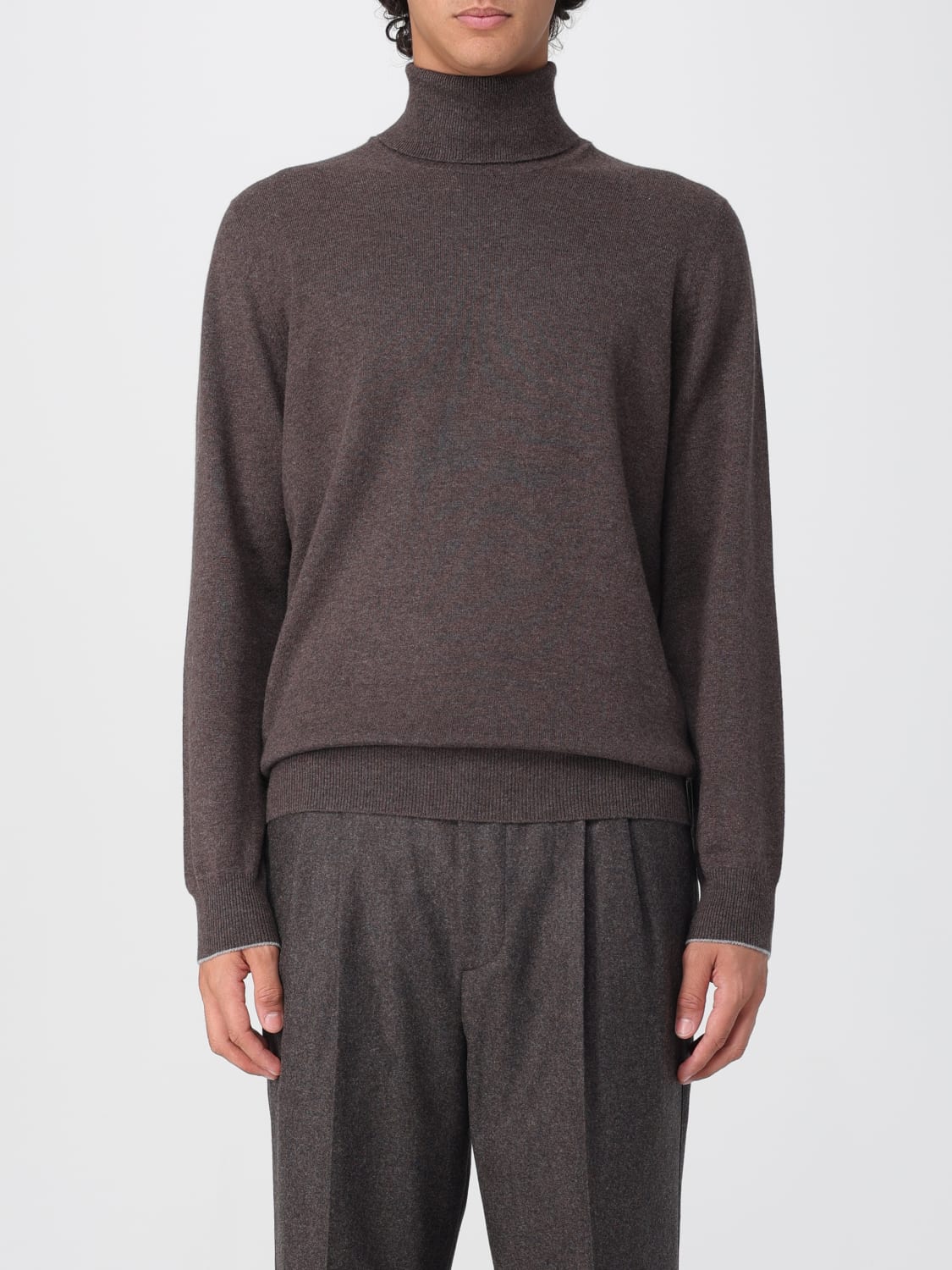 BRUNELLO CUCINELLI SWEATER: Sweater men Brunello Cucinelli, Brown - Img 1