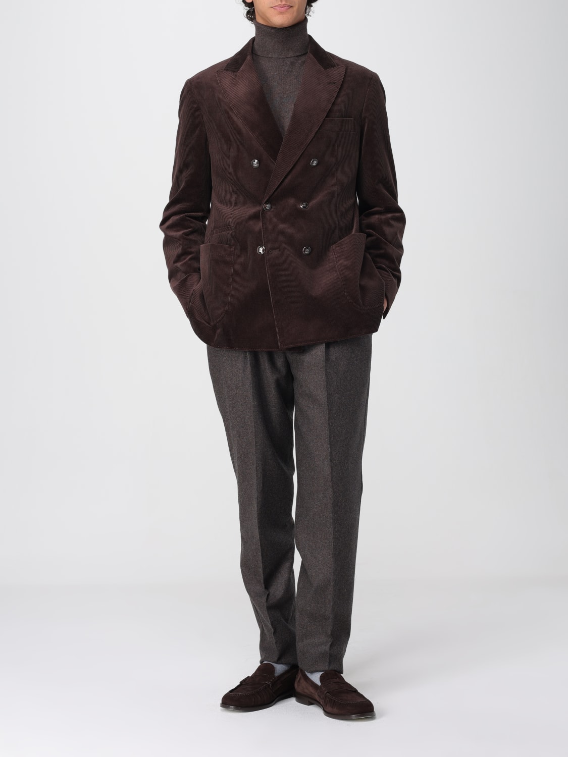 BRUNELLO CUCINELLI SWEATER: Sweater men Brunello Cucinelli, Brown - Img 2