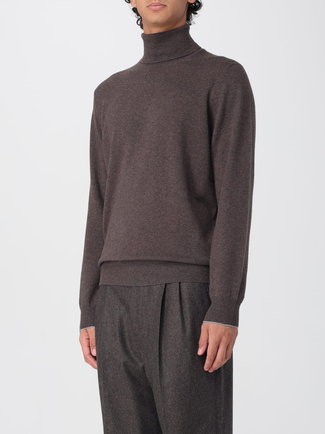 BRUNELLO CUCINELLI SWEATER: Sweater men Brunello Cucinelli, Brown - Img 4