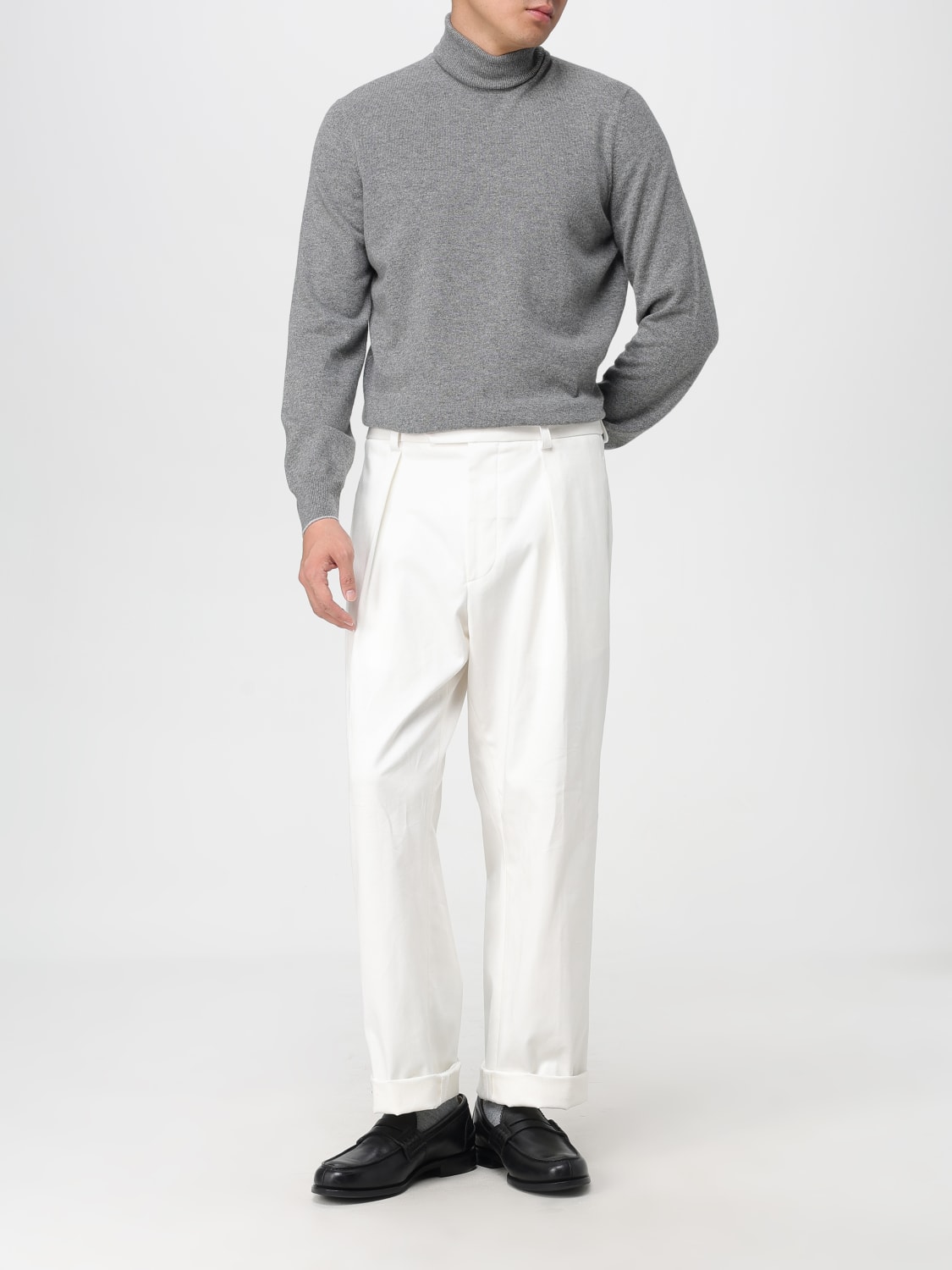 BRUNELLO CUCINELLI SWEATER: Sweater men Brunello Cucinelli, Grey 1 - Img 2