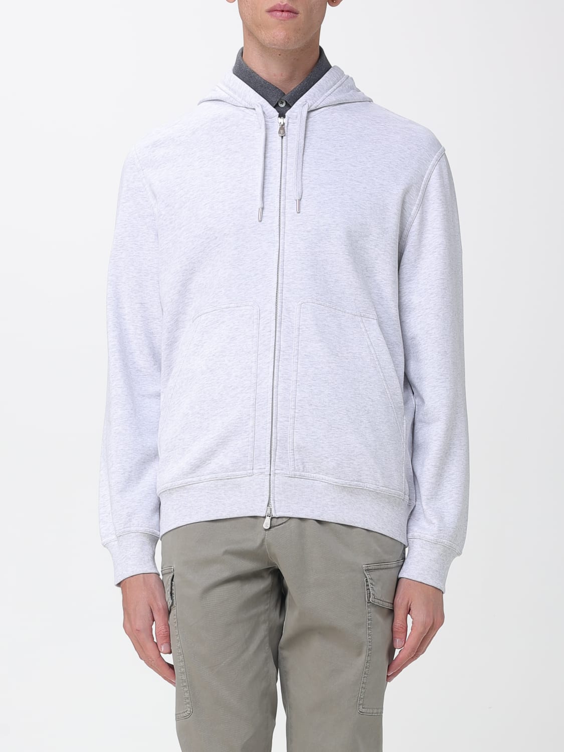 BRUNELLO CUCINELLI SWEATSHIRT: Sweatshirt men Brunello Cucinelli, Grey - Img 1