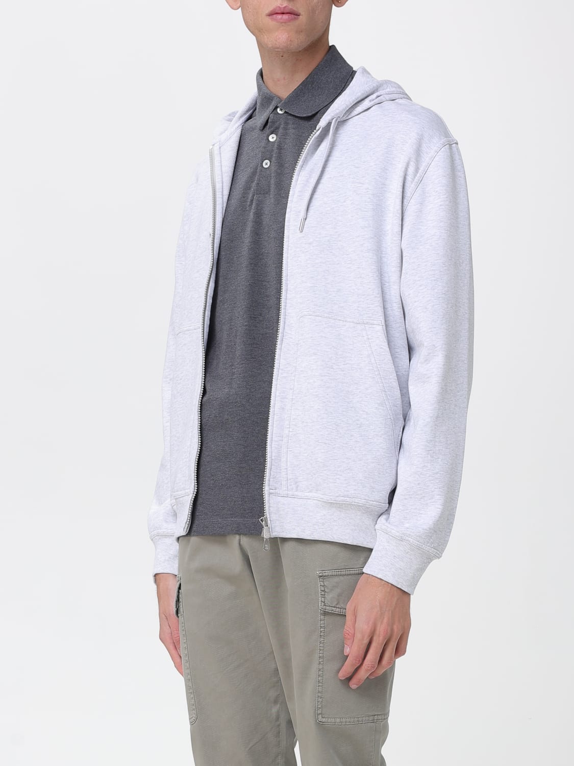 BRUNELLO CUCINELLI SWEATSHIRT: Sweatshirt men Brunello Cucinelli, Grey - Img 4