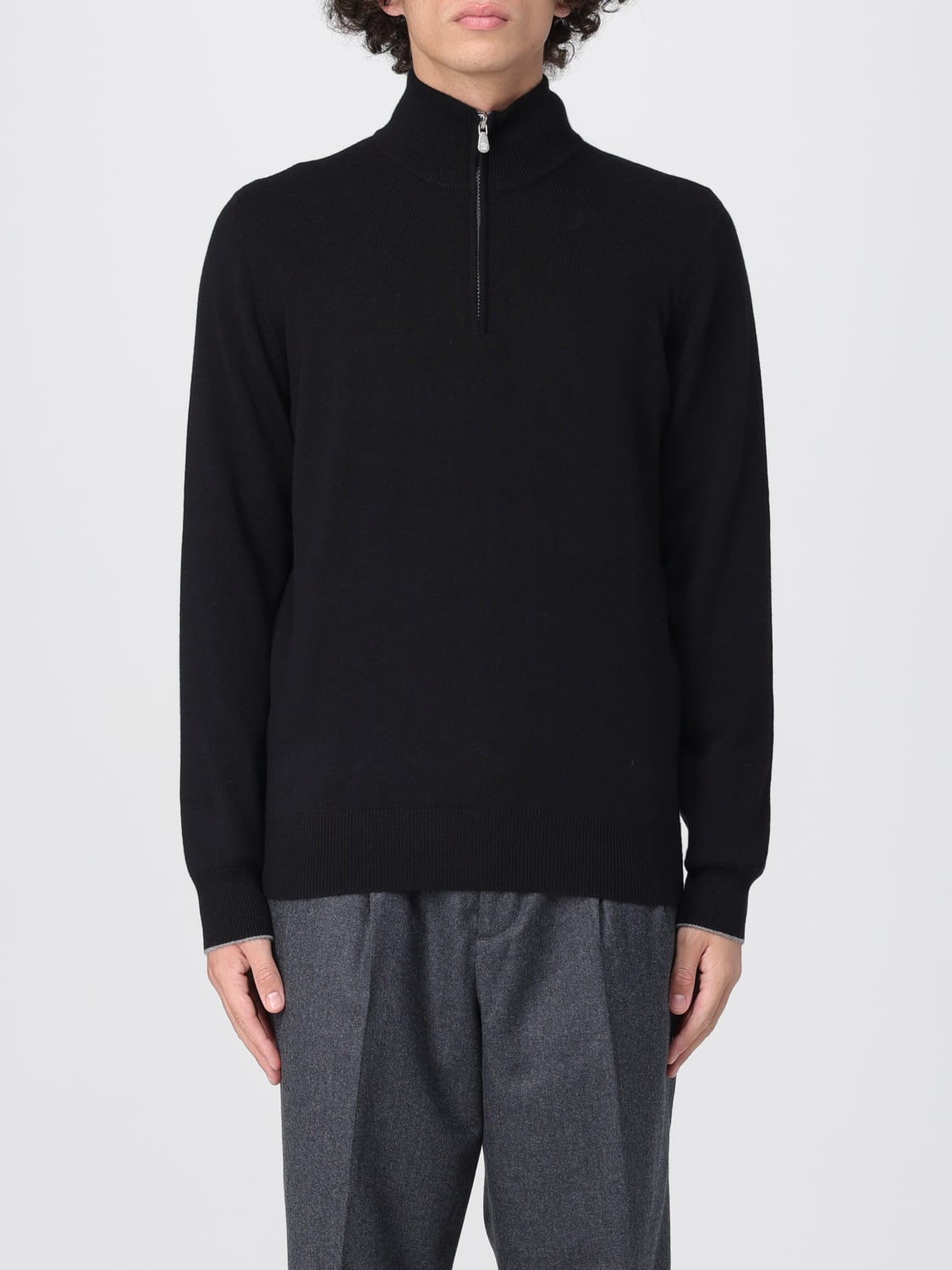 BRUNELLO CUCINELLI SWEATER: Sweater men Brunello Cucinelli, Black - Img 1