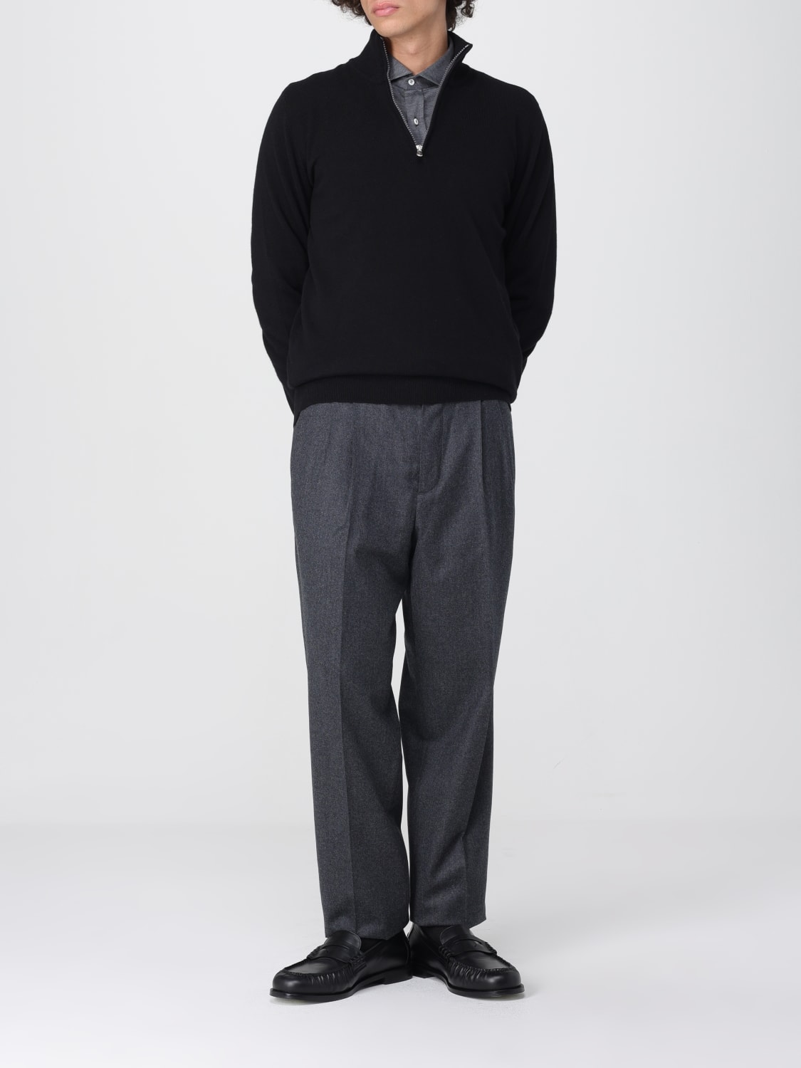 BRUNELLO CUCINELLI SWEATER: Sweater men Brunello Cucinelli, Black - Img 2