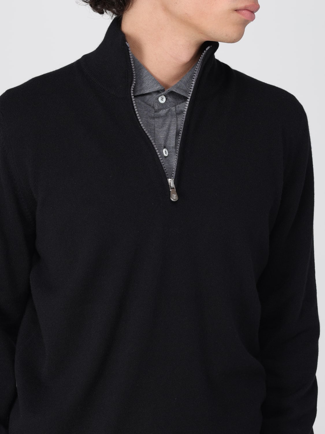 BRUNELLO CUCINELLI SWEATER: Sweater men Brunello Cucinelli, Black - Img 5