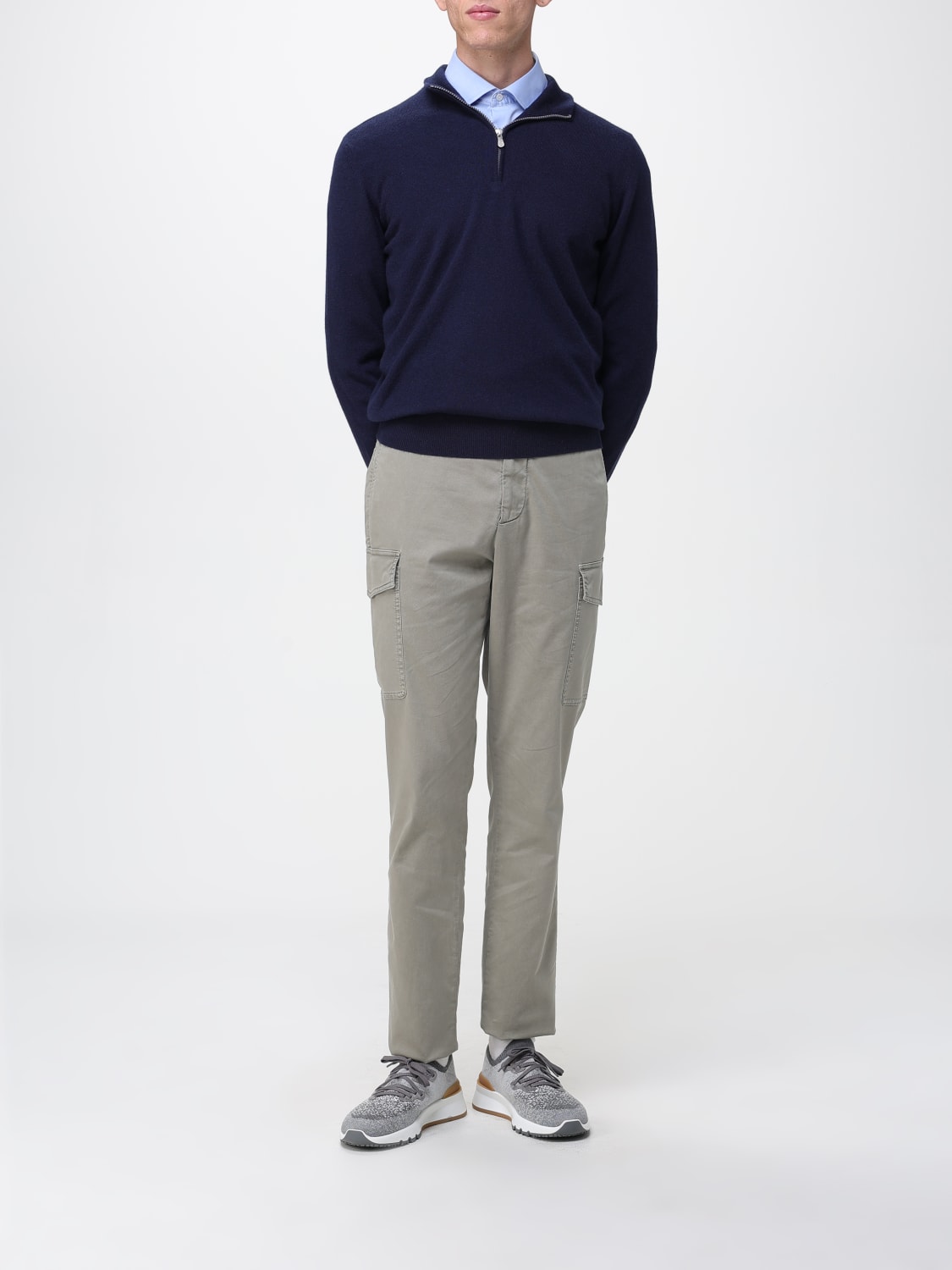 BRUNELLO CUCINELLI SWEATER: Sweater men Brunello Cucinelli, Blue - Img 2