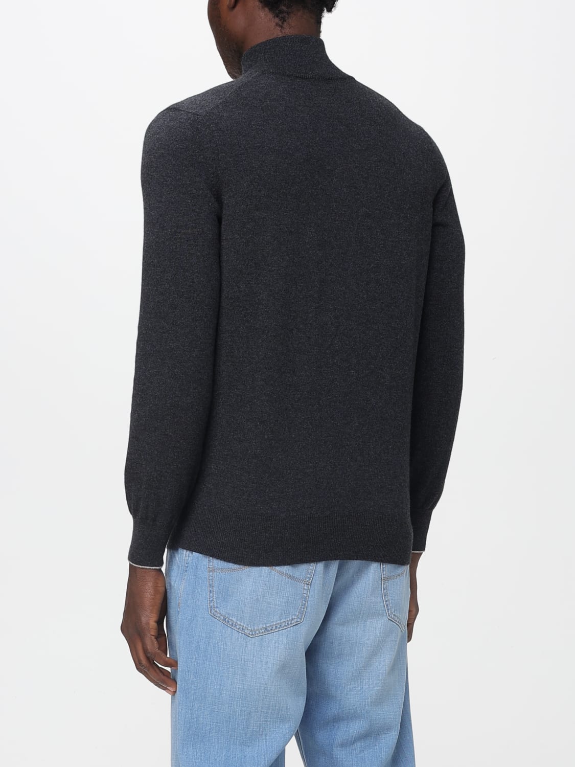 BRUNELLO CUCINELLI PULLOVER: Pullover herren Brunello Cucinelli, Grau - Img 3