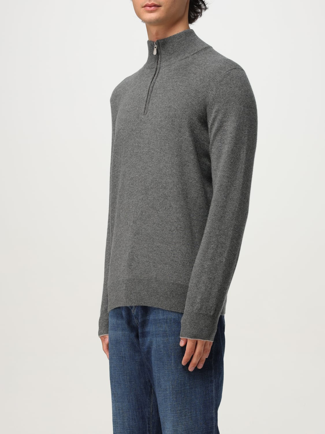 BRUNELLO CUCINELLI SWEATER: Sweater men Brunello Cucinelli, Mouse Grey - Img 4
