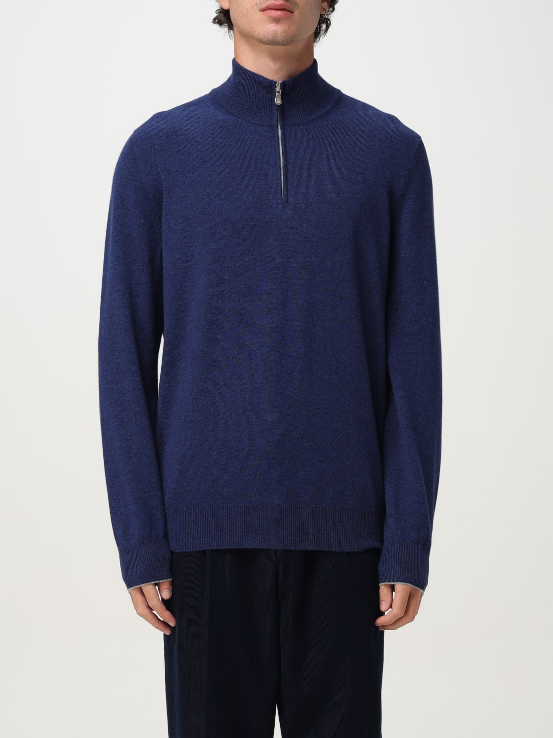 BRUNELLO CUCINELLI PULLOVER: Pullover herren Brunello Cucinelli, Marine - Img 1