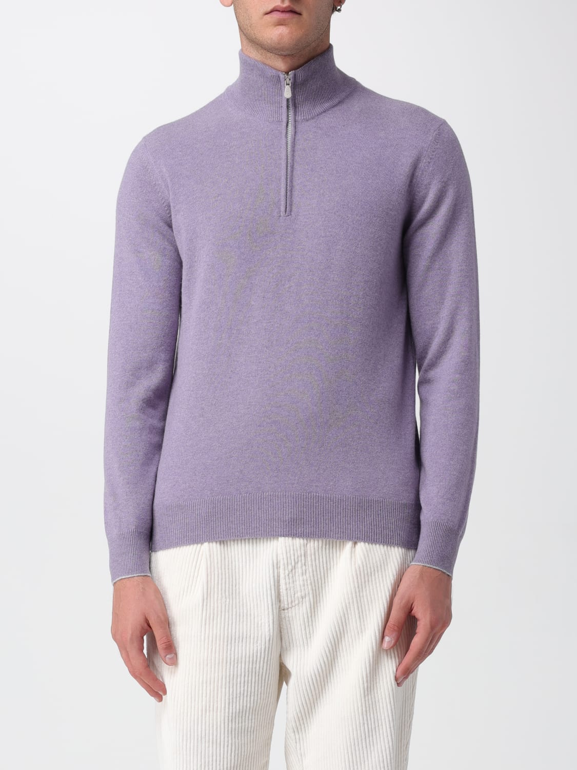 BRUNELLO CUCINELLI SWEATER: Sweater men Brunello Cucinelli, Wisteria - Img 1