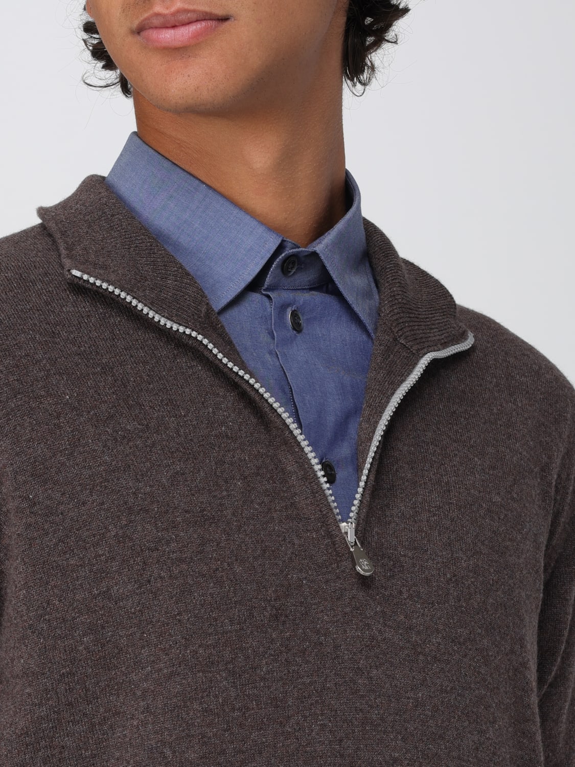 BRUNELLO CUCINELLI SWEATER: Sweater men Brunello Cucinelli, Dark - Img 5