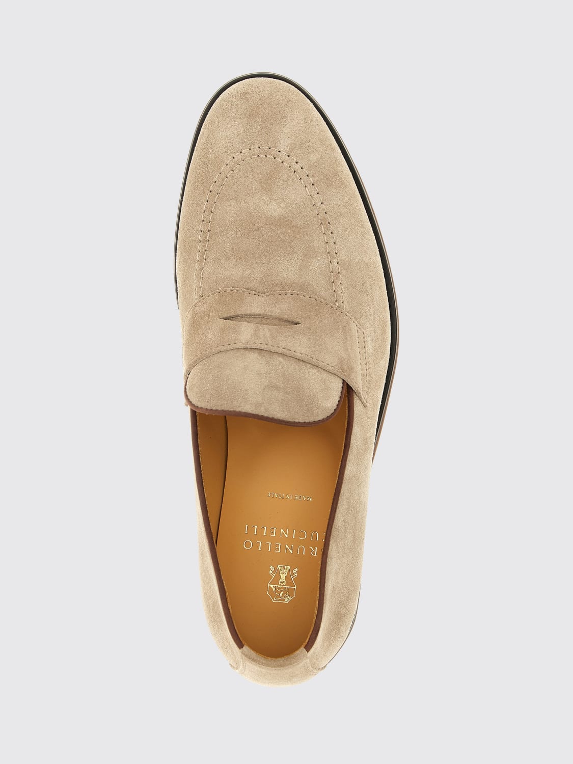 BRUNELLO CUCINELLI MOKASSINS: Mokassins herren Brunello Cucinelli, Beige - Img 4