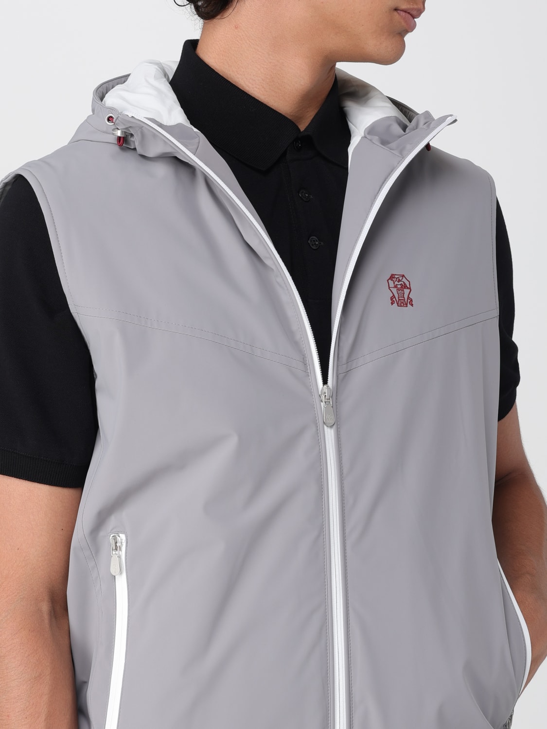 BRUNELLO CUCINELLI SUIT VEST: Jacket men Brunello Cucinelli, Grey - Img 5