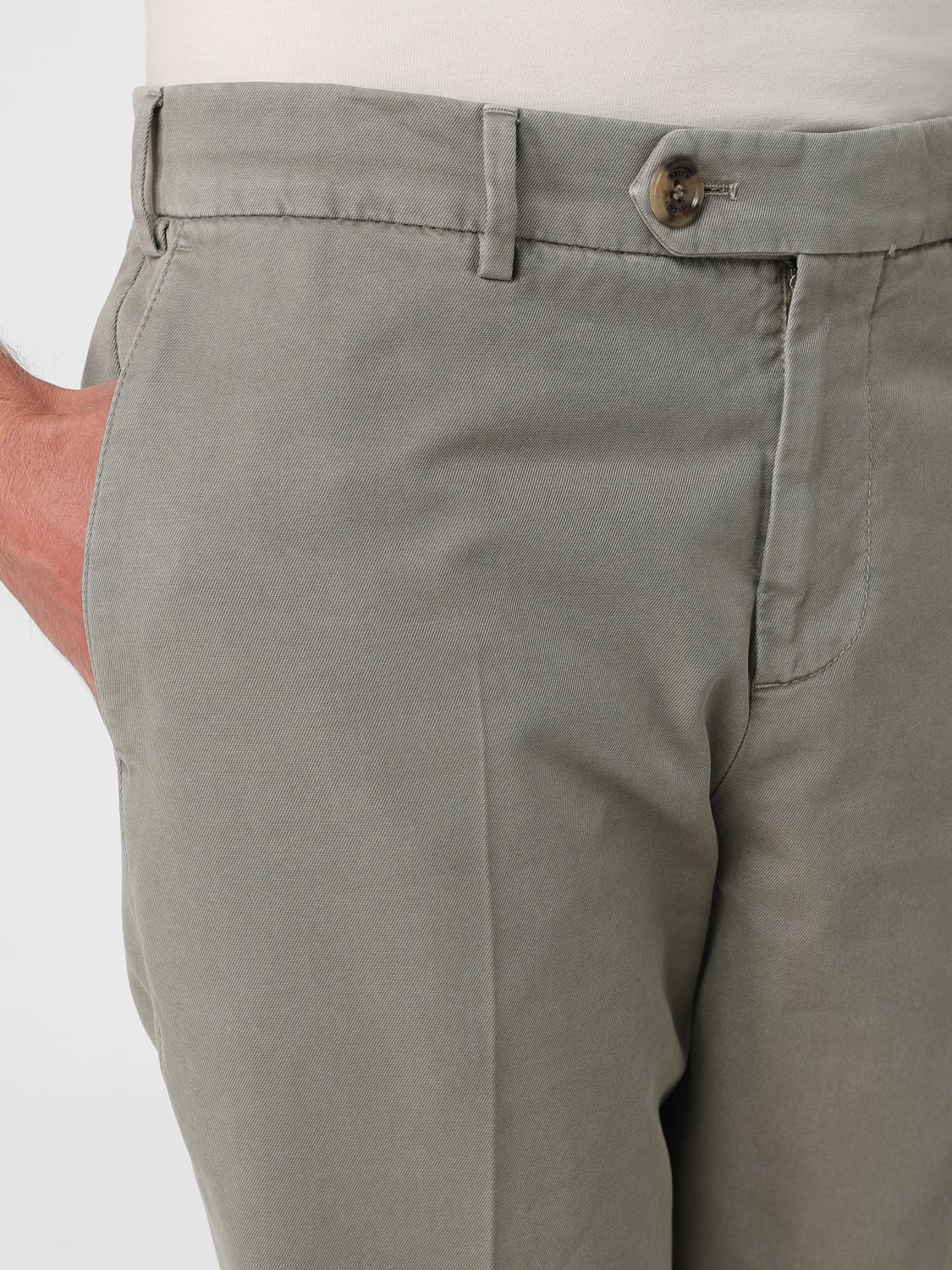 BRUNELLO CUCINELLI БРЮКИ: Брюки Мужское Brunello Cucinelli, Зеленый - Img 5