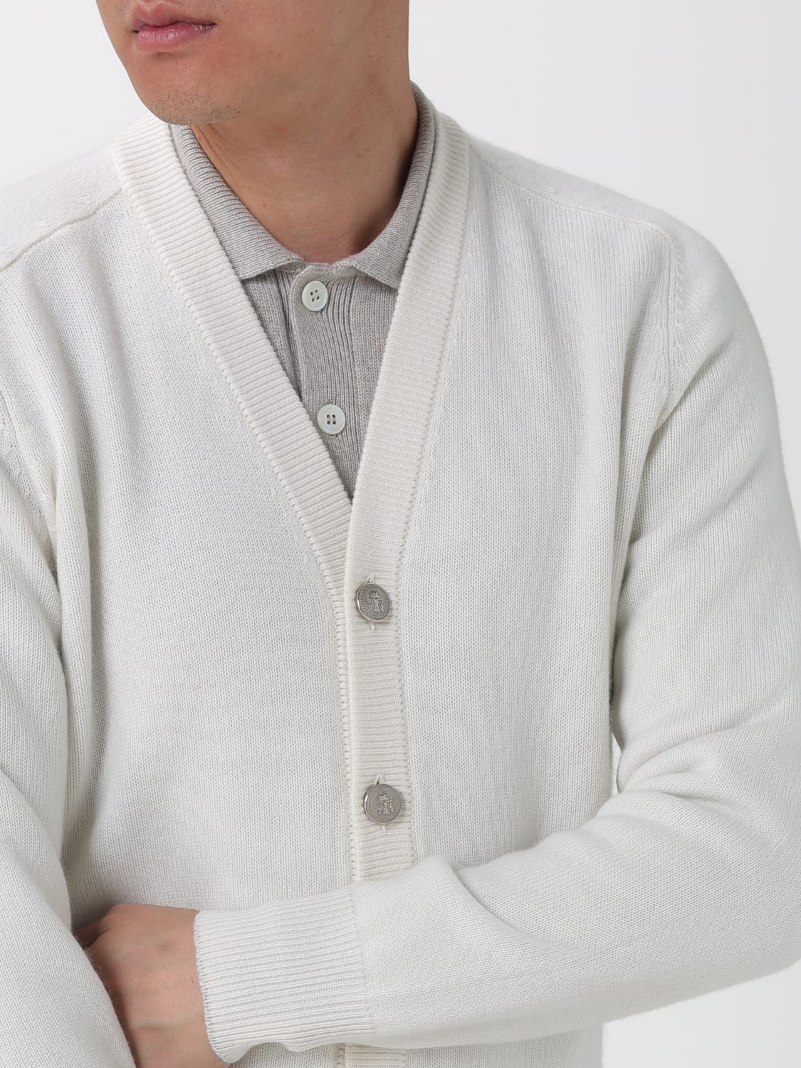 BRUNELLO CUCINELLI SWEATER: Sweater men Brunello Cucinelli, Smoke Grey - Img 5