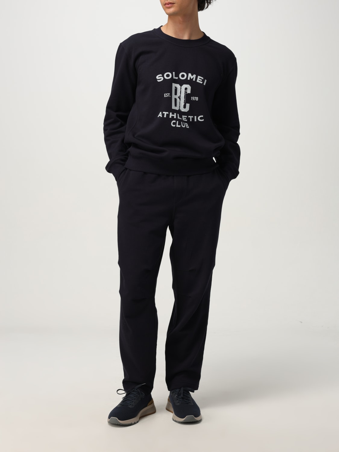 BRUNELLO CUCINELLI SUDADERA: Sudadera hombre Brunello Cucinelli, Azul Marino - Img 2