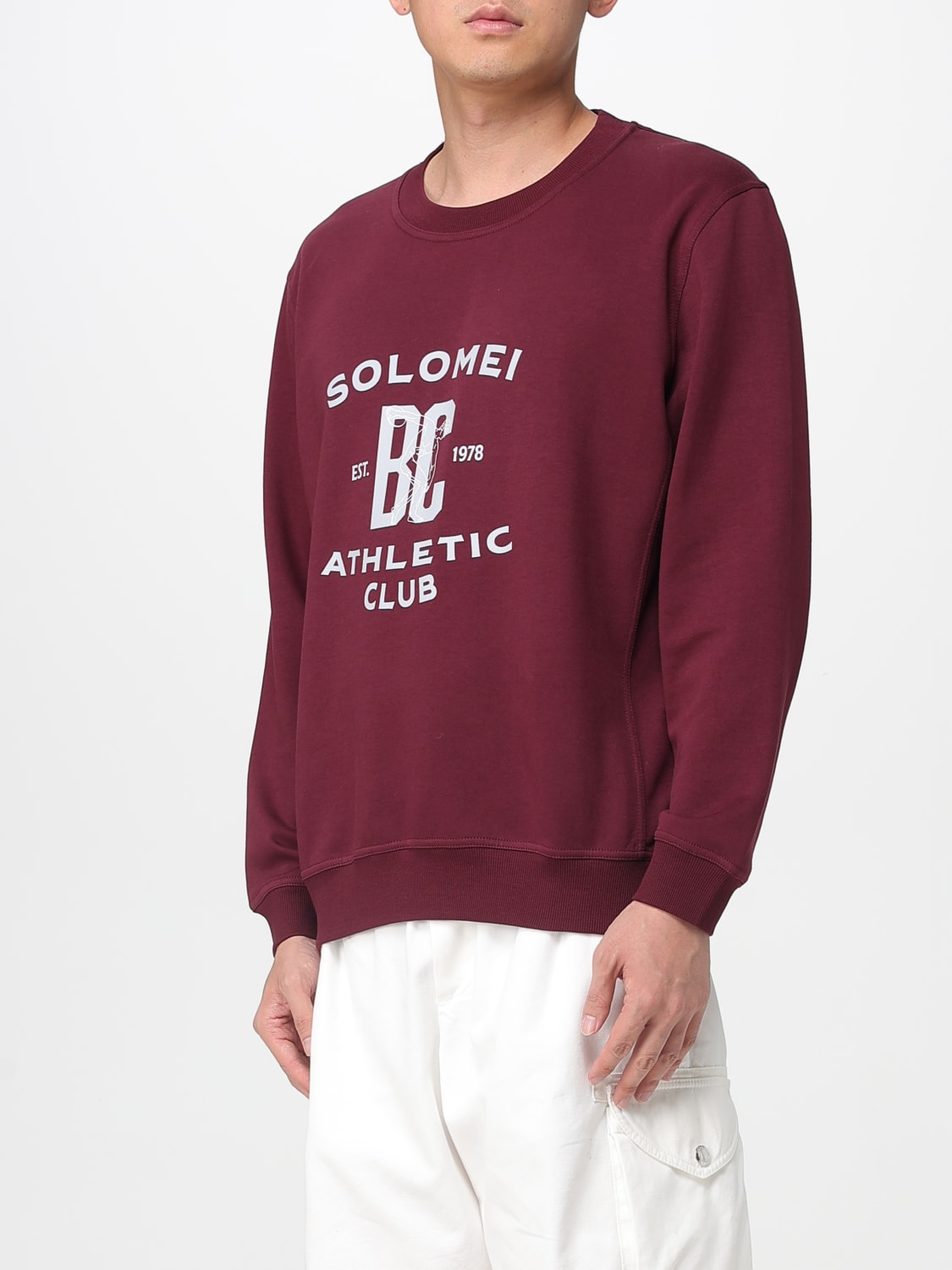 BRUNELLO CUCINELLI SWEATSHIRT: Sweatshirt herren Brunello Cucinelli, Burgunderrot - Img 4