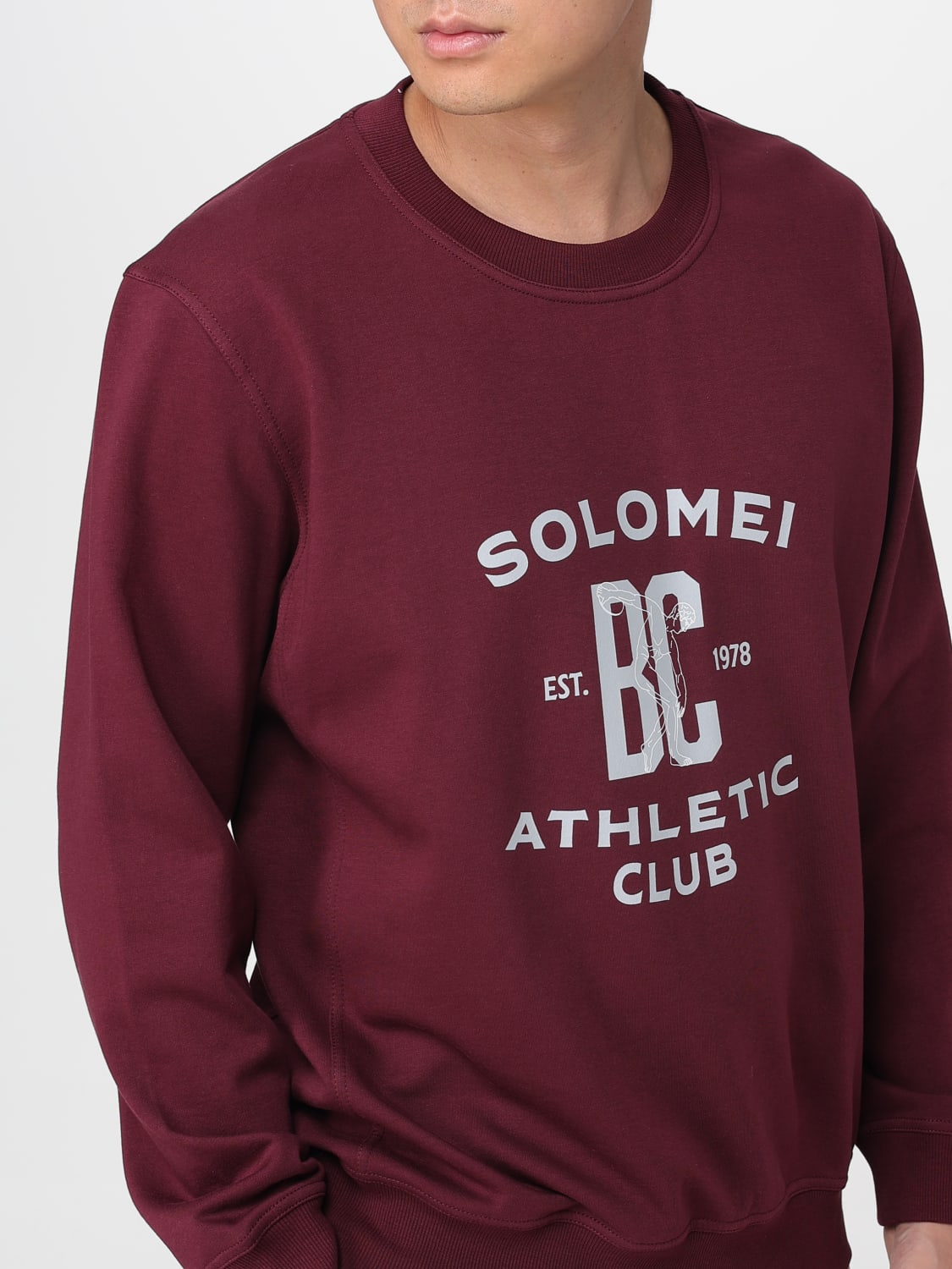 BRUNELLO CUCINELLI SWEATSHIRT: Sweatshirt herren Brunello Cucinelli, Burgunderrot - Img 5